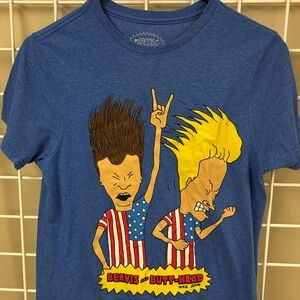 Licensed Beavis and Butt-Head Short Sleeve T-Shirt size small. 50/50cotton/poly.